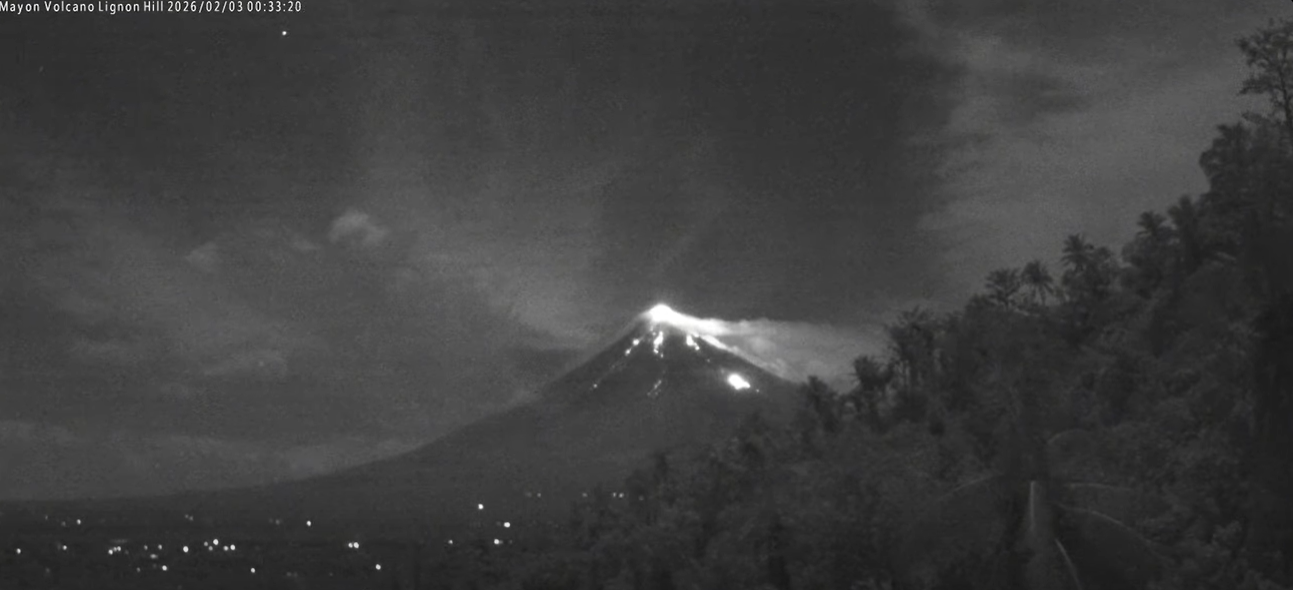 Look: Mayon Volcano’s effusive eruption on day 28