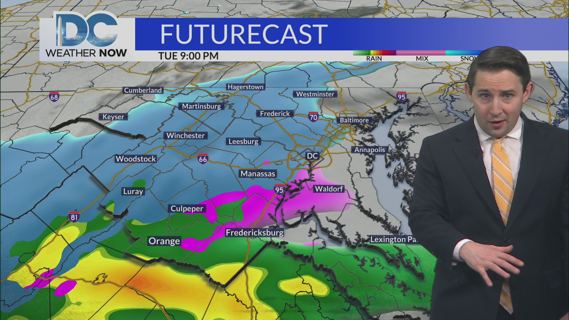 Arctic spell is over, light snow late Tuesday