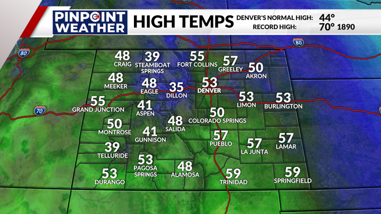 Denver weather: Snow chances and cooler Tuesday