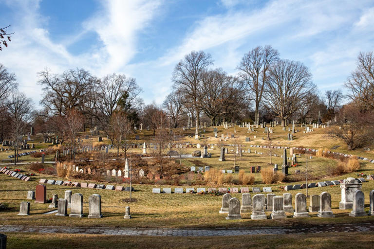 Green-Wood Cemetery’s Cedar Dell holds some of its oldest graves.