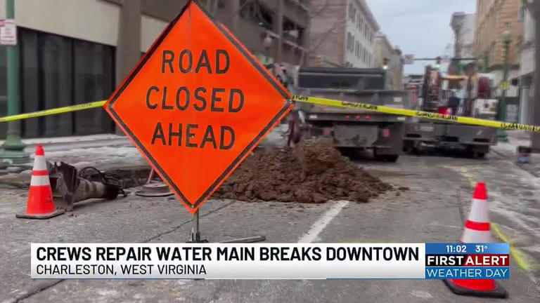 Crews repair water main break downtown