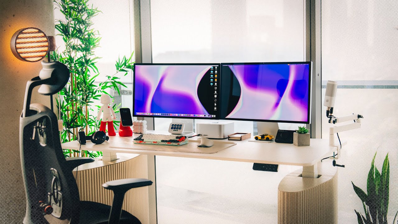 My modern productivity desk setup 2025