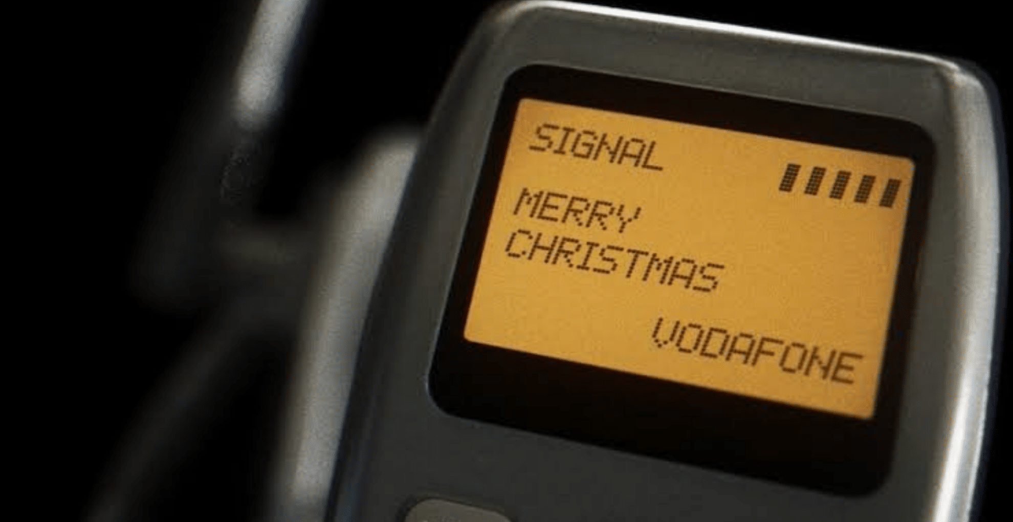The first text message ever? It’s a Christmas greeting