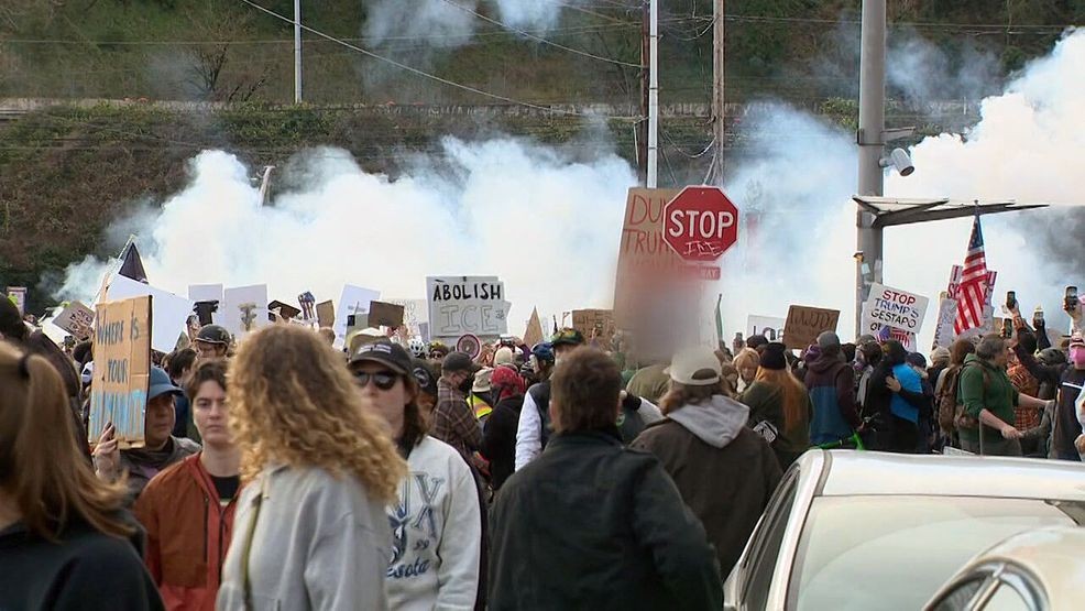 No warning before agents used tear gas at Portland ICE protest ...