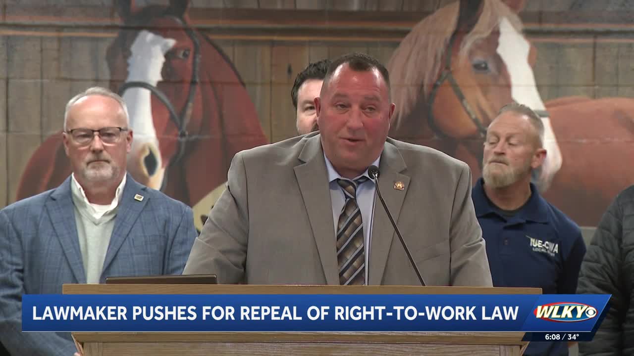 Louisville lawmaker pushes for repeal of right-to-work law