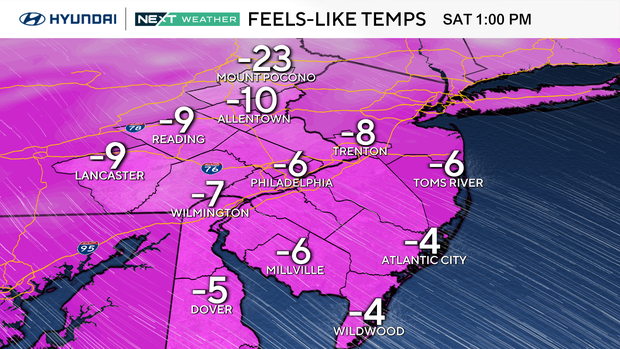 Frigid Tuesday in Philadelphia, chance of some snow at night into ...
