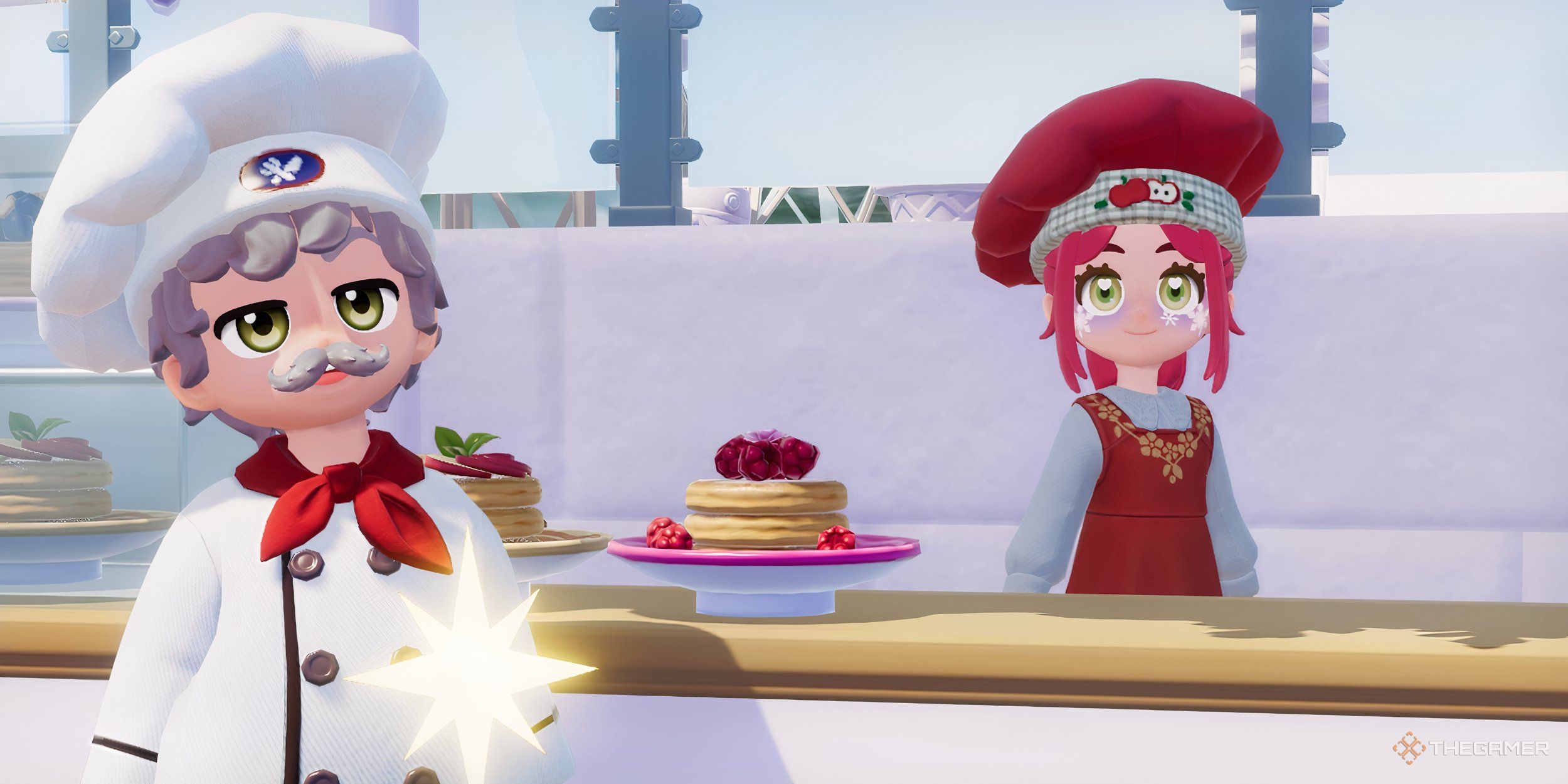How to make iced drink and frosted pancake recipes in Heartopia