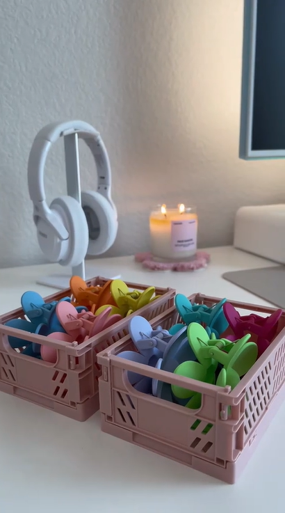 Simple hair clip organization method