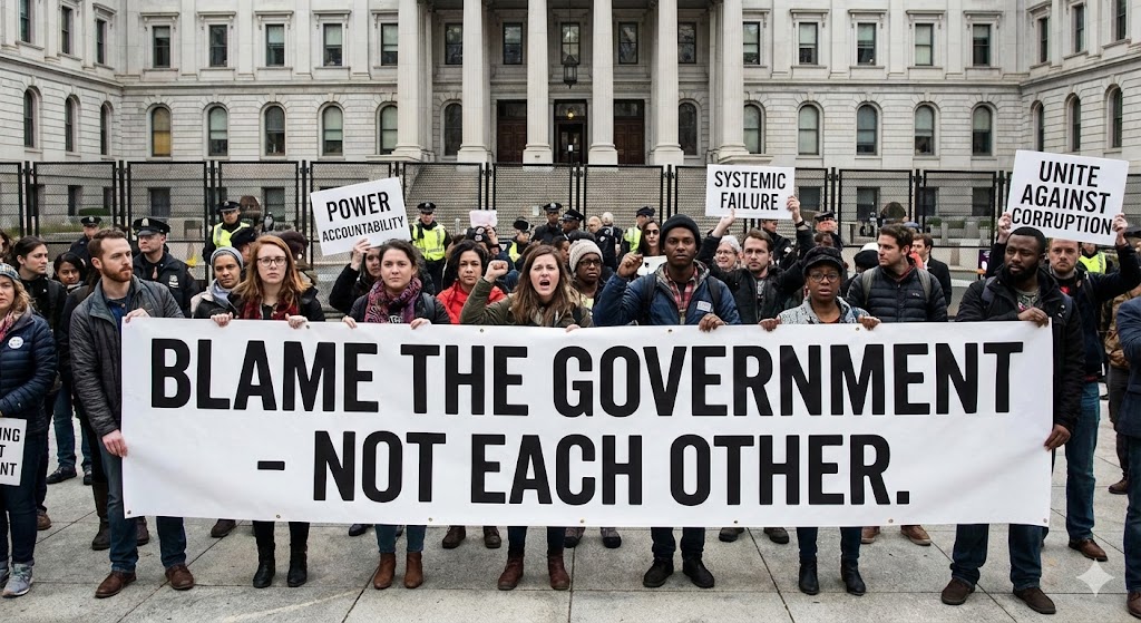 Blame the government - not each other