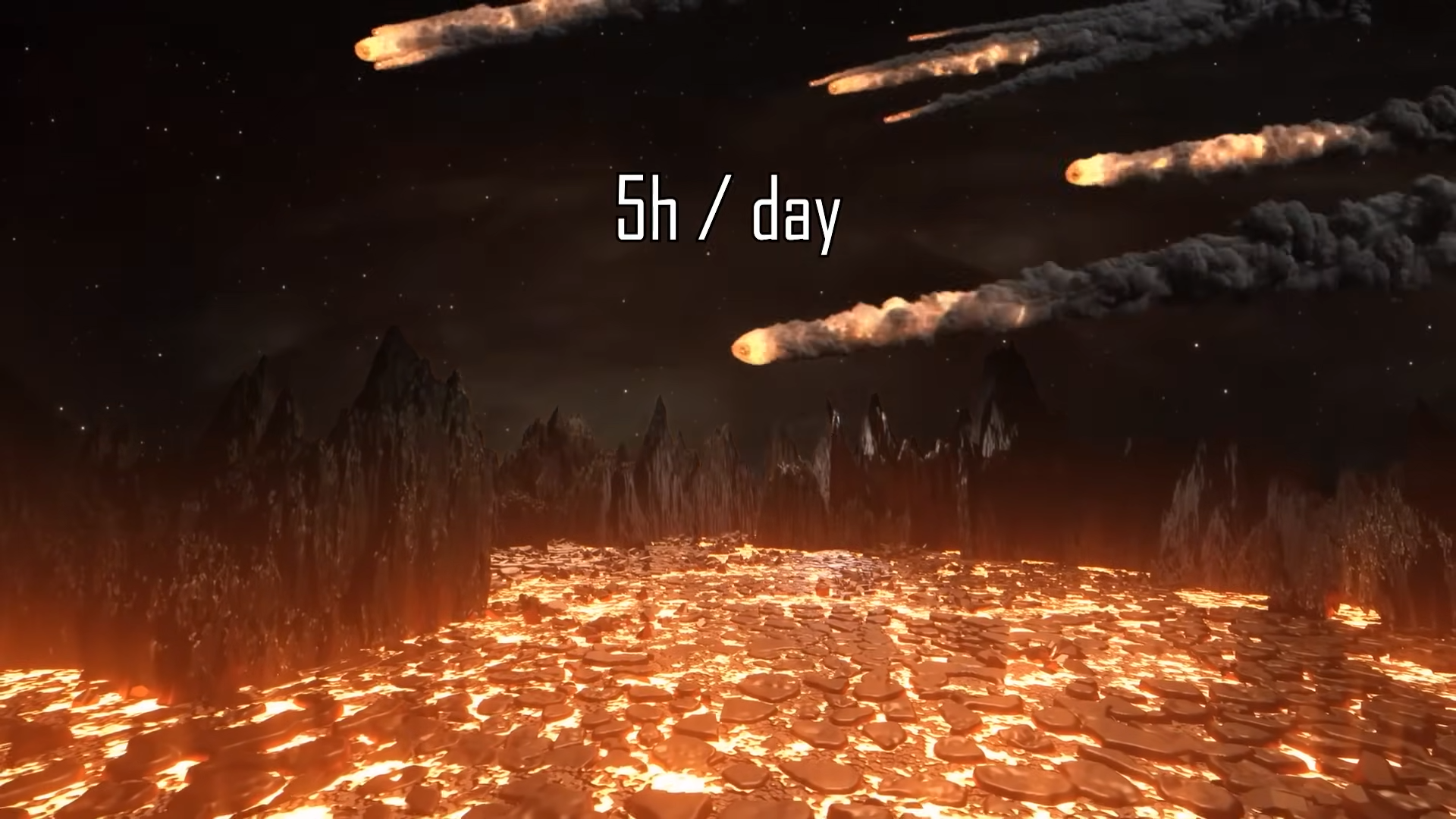 What Earth looked like in the Hadean era was pure hell