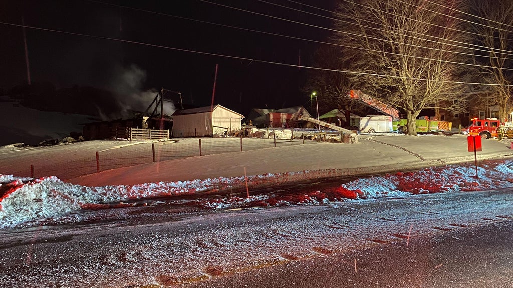 Overnight flames rip through barn at historic Ross Farm in Washington ...