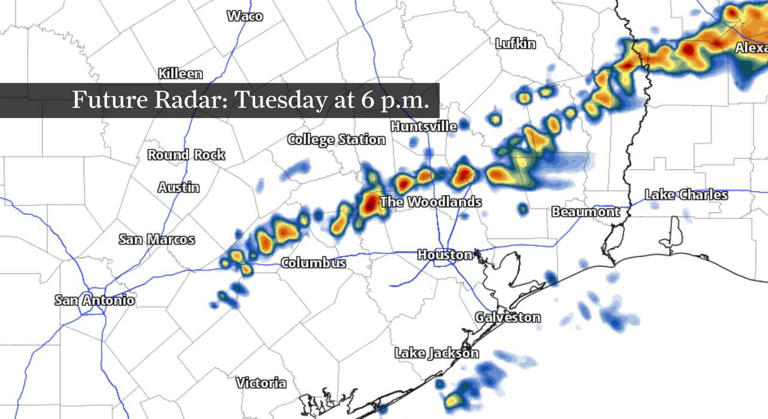 Houston rain returns Tuesday: A timeline for the morning and evening ...