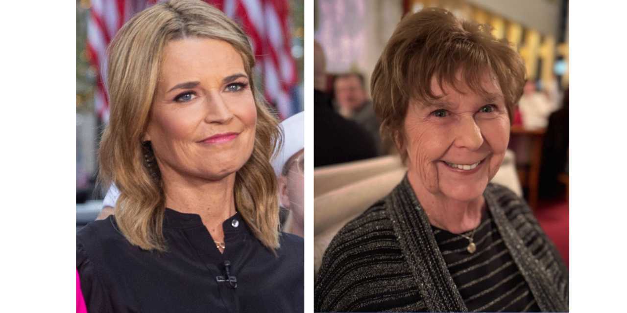 Savannah Guthrie and her mother, Nancy.