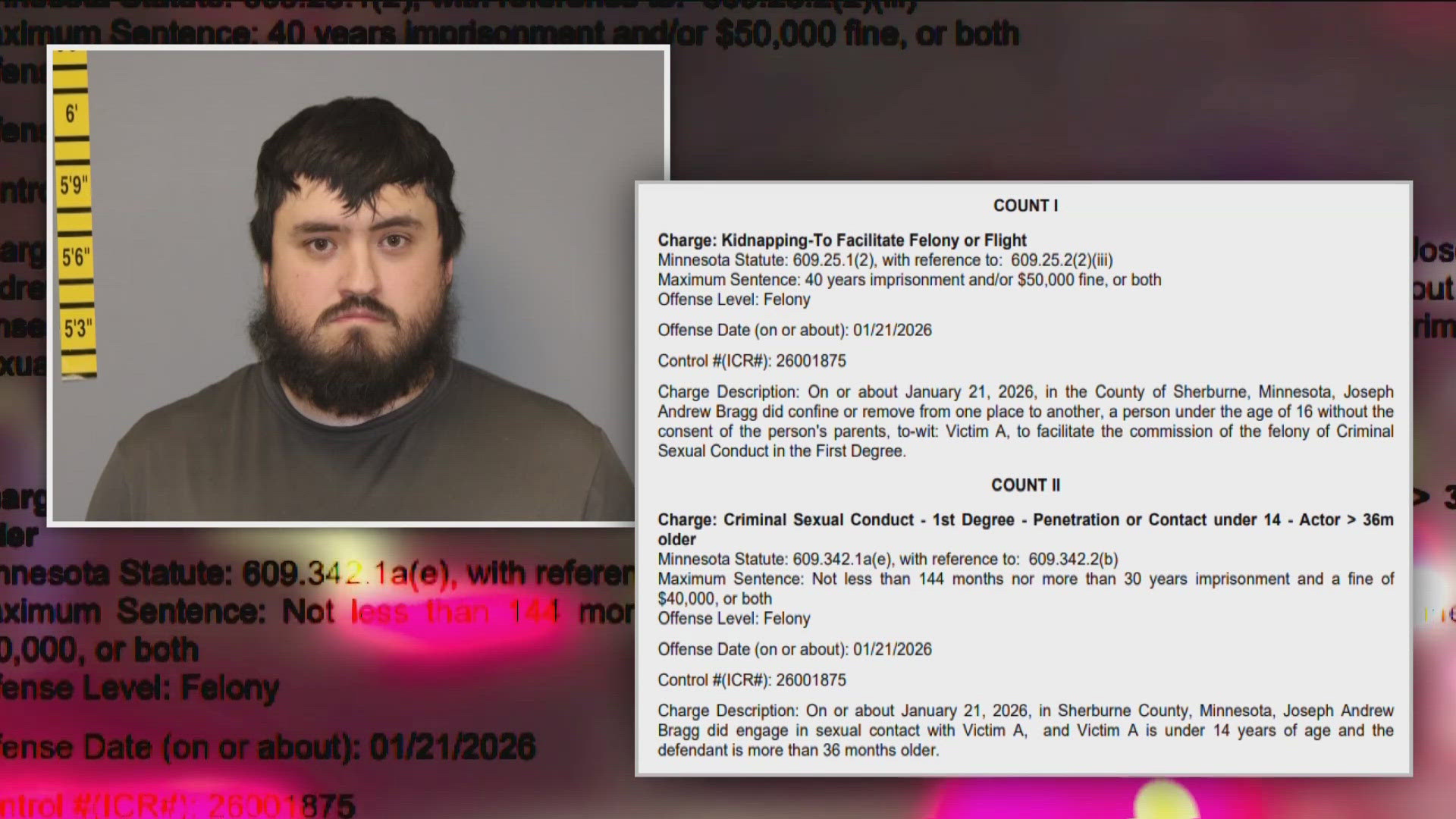 Man to appear in court for allegedly kidnapping Zimmerman girl