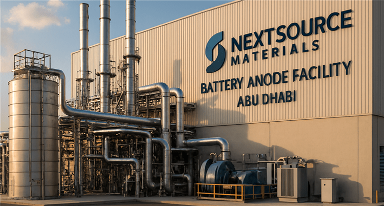 Hanwa and JOGMEC in talks to fund NextSource battery anode facility
