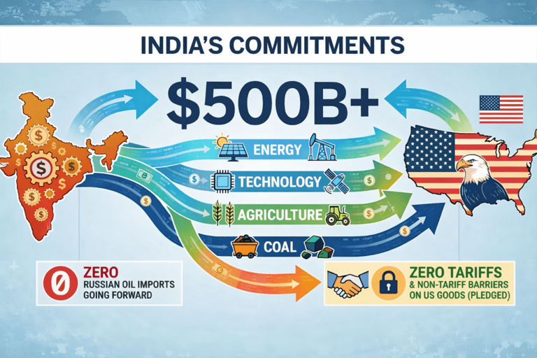 India-US trade deal explained in visuals: How tariffs fell from 50% to 18%