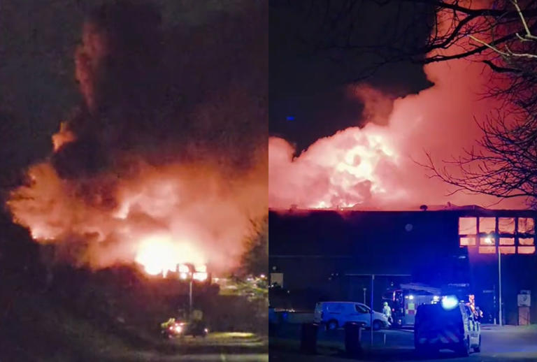 Irvine fire: Dramatic moment smoke pours from massive blaze at Celtic ...