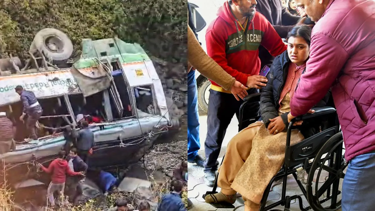 IN PHOTOS: Three killed as HRTC bus falls into gorge in Uttarakhand ...