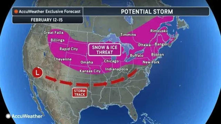 Here's timing for potential major new storm after separate rounds of snow