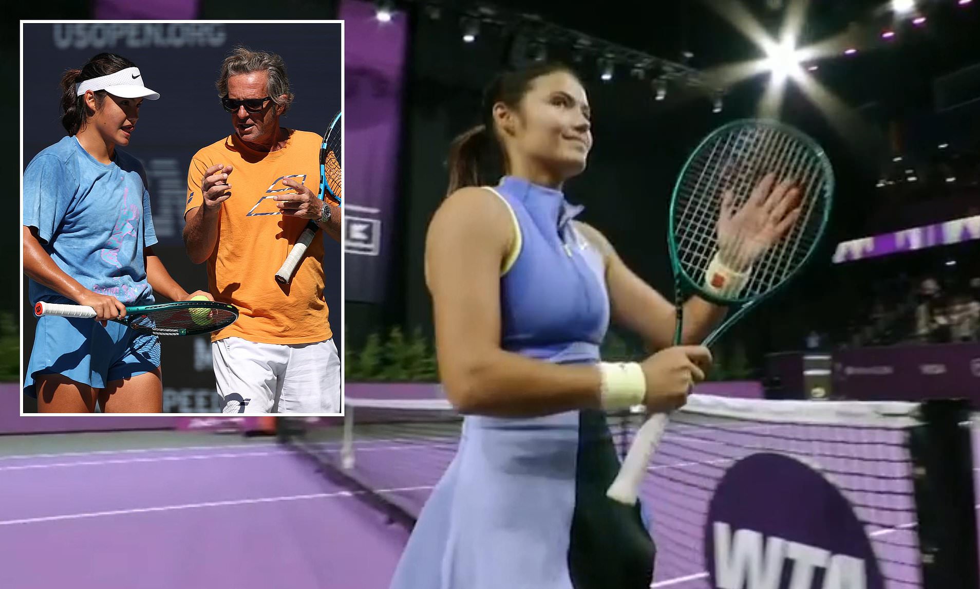 Emma Raducanu wins her first game since splitting from coach Francis ...