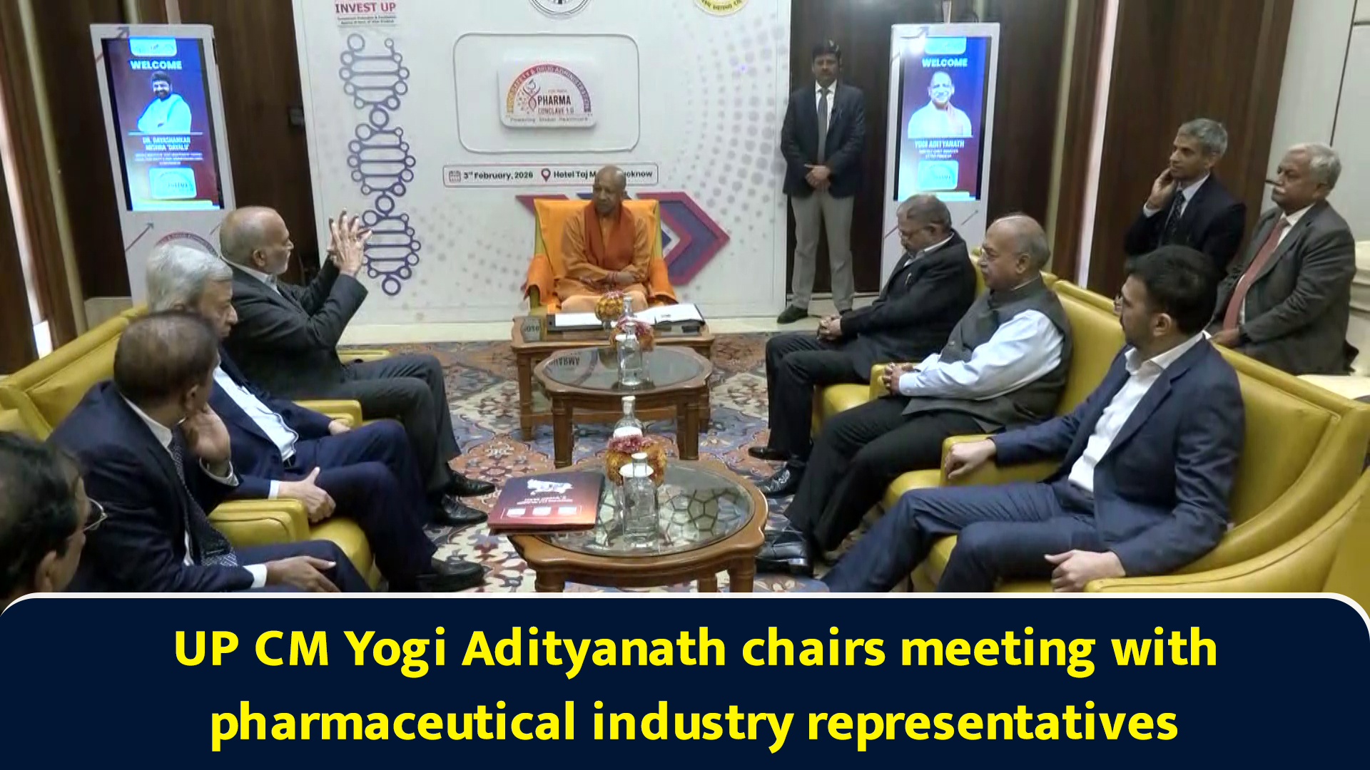 UP CM Yogi Adityanath chairs meeting with pharmaceutical industry ...