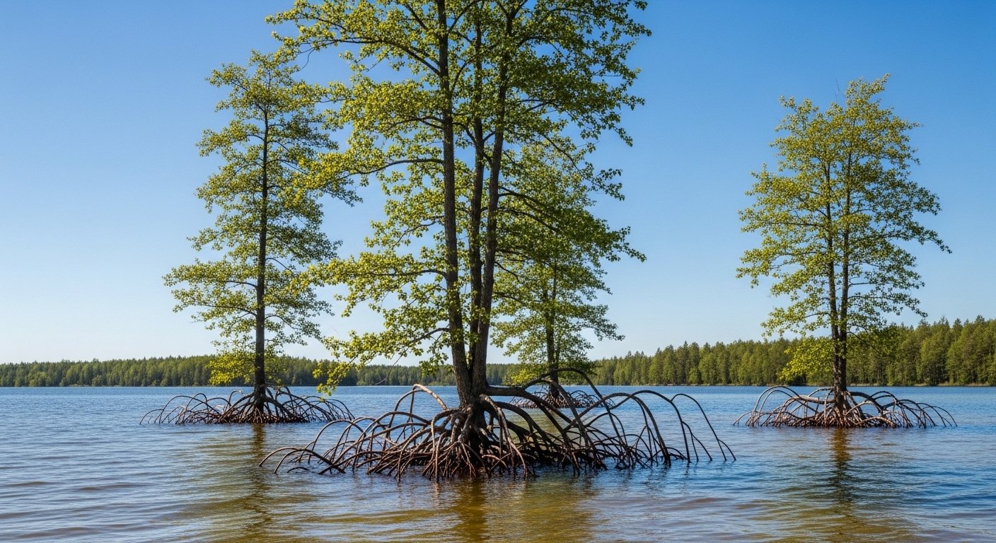 What exactly is a floating forest—and why are trees floating at all?