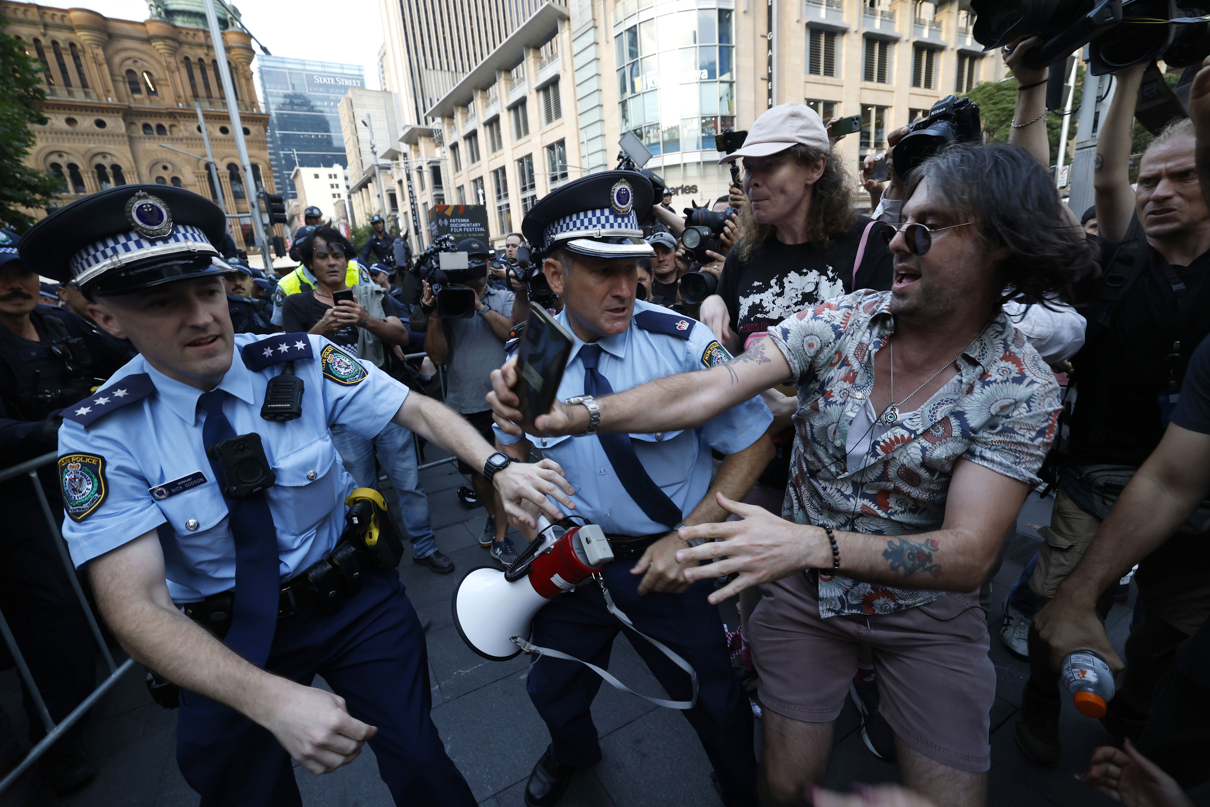 NSW premier defends police during 'incendiary' mass protest