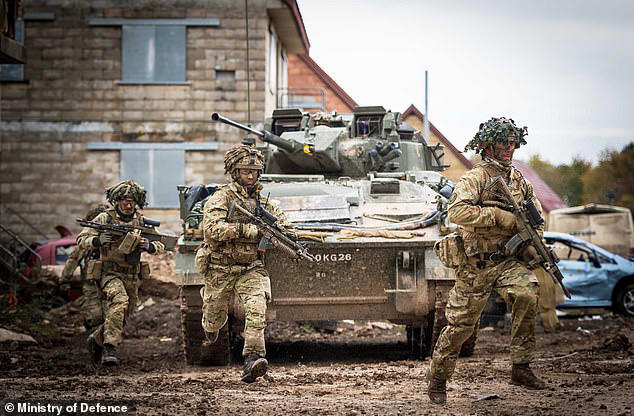 Fake village where British troops are training to fight Putin's ...