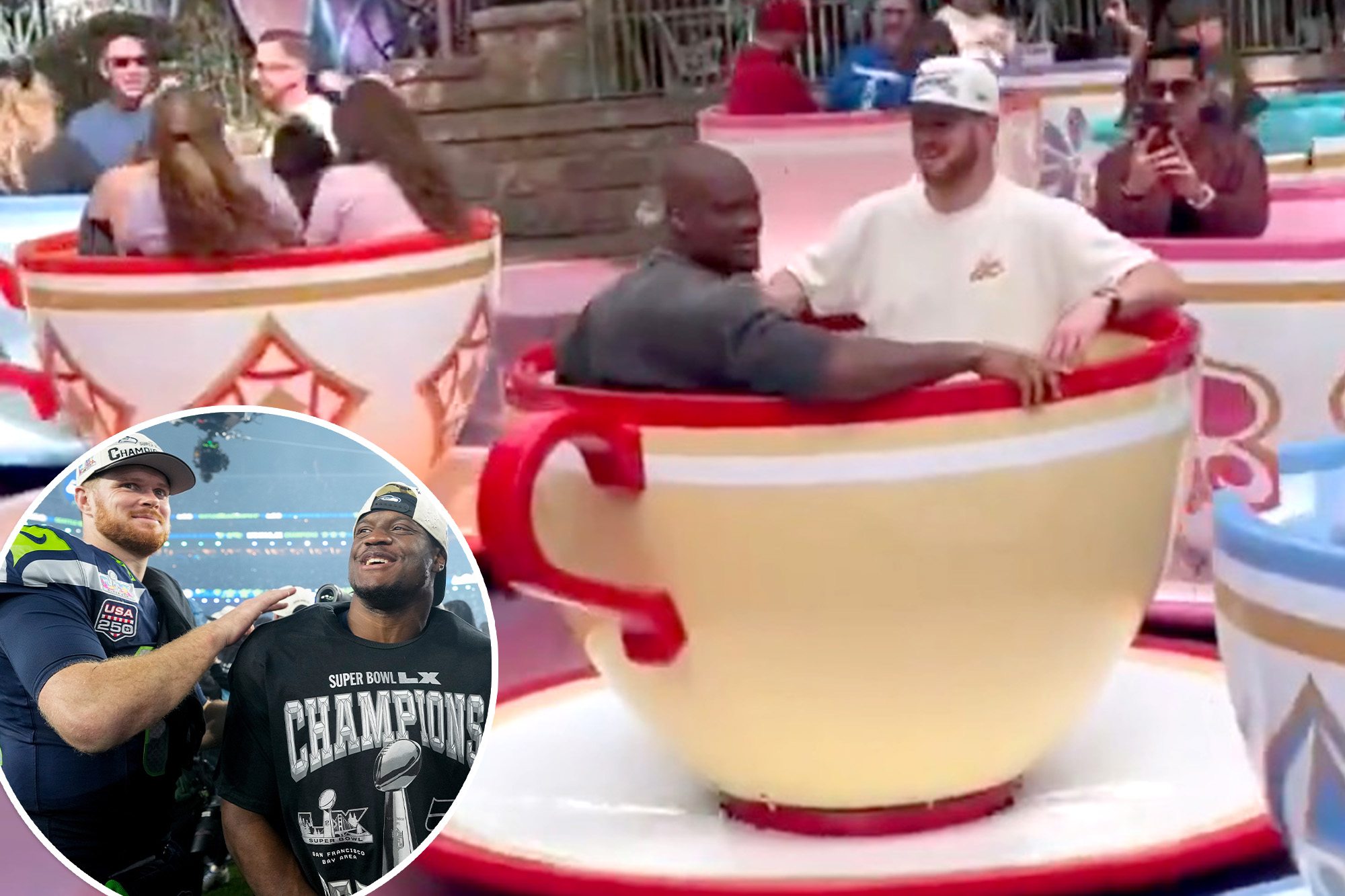 Sam Darnold and Super Bowl MVP Kenneth Walker to celebrate win at ...
