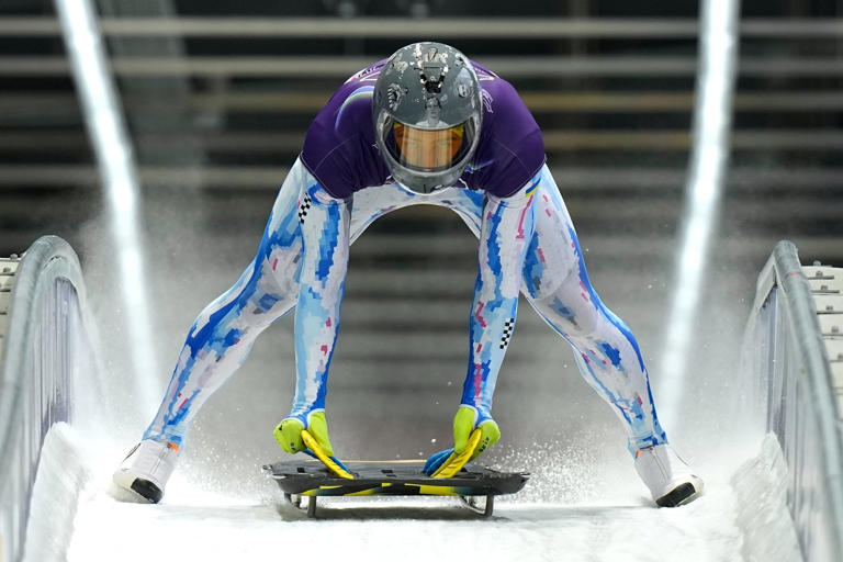 Ukrainian skeleton racer at Olympics says his helmet tribute to fallen ...