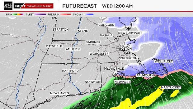 Plowable snow in forecast Tuesday for Massachusetts. Maps show timing ...