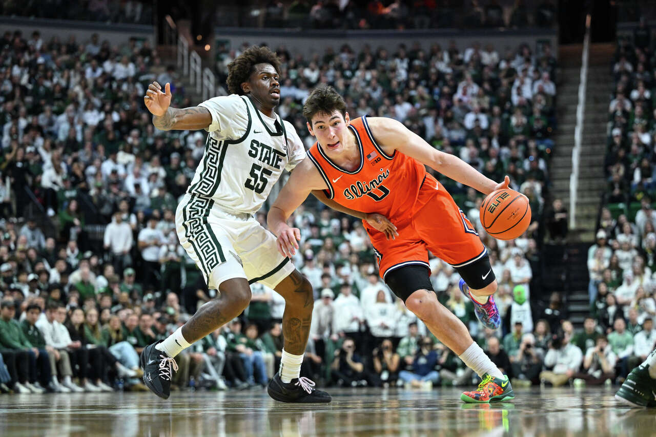 Illinois coach Brad Underwood questions no-call after MSU's Jeremy ...