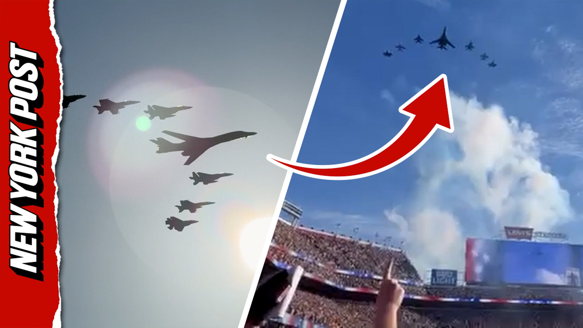 Watch: Air Force performs stunning Super Bowl flyover