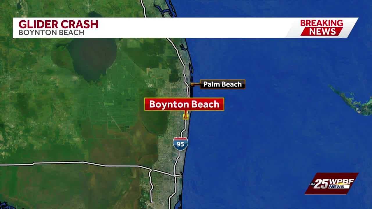 Glider crash in western Boynton Beach leaves one critically injured