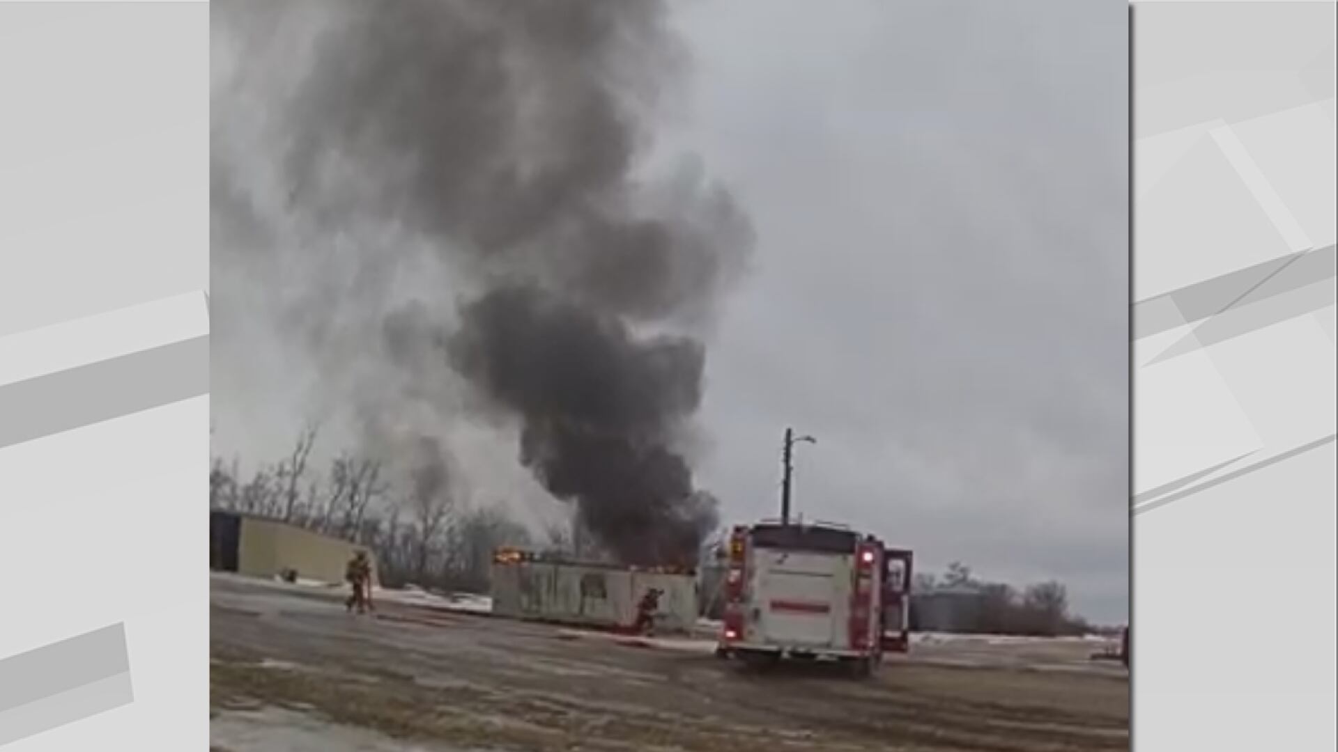 Multiple agencies respond to rural Kindred fire Monday afternoon