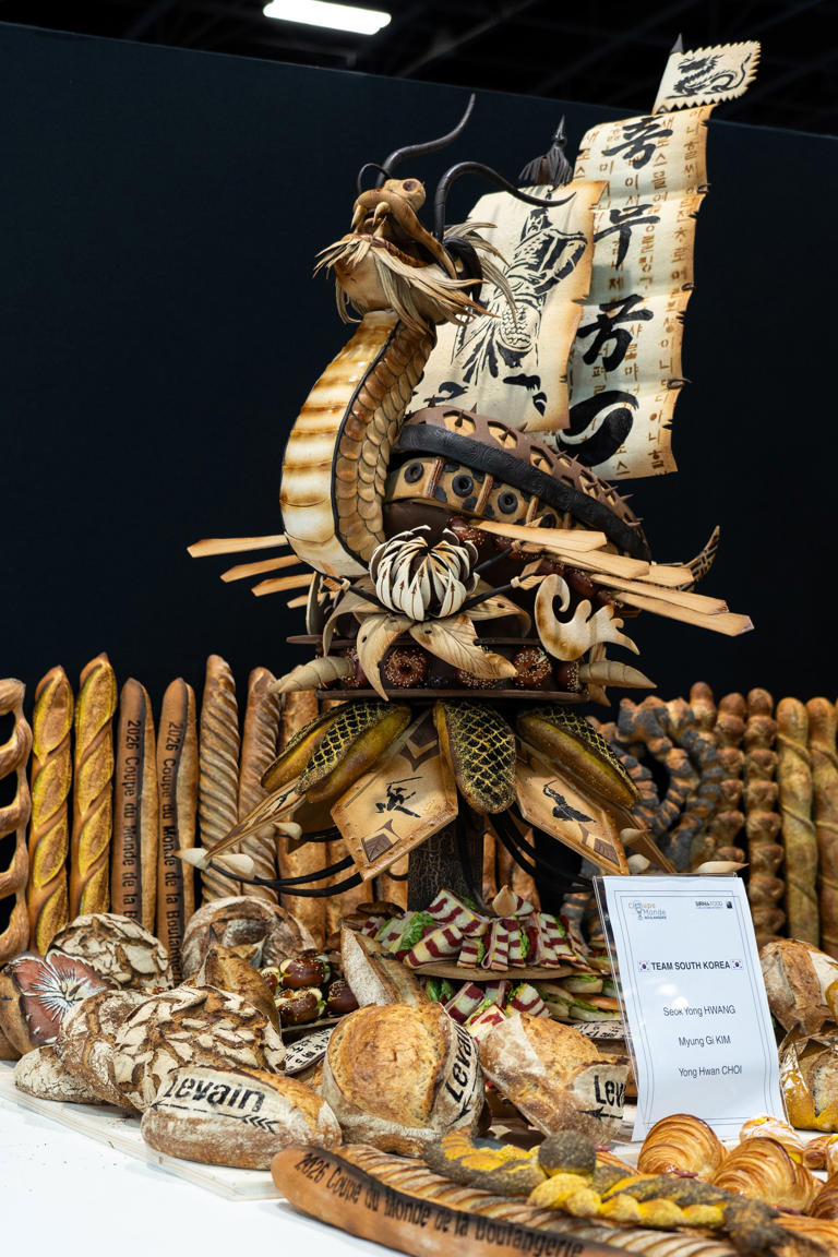 South Korean team conquers Bakery World Cup with 1.4m turtle ship bread