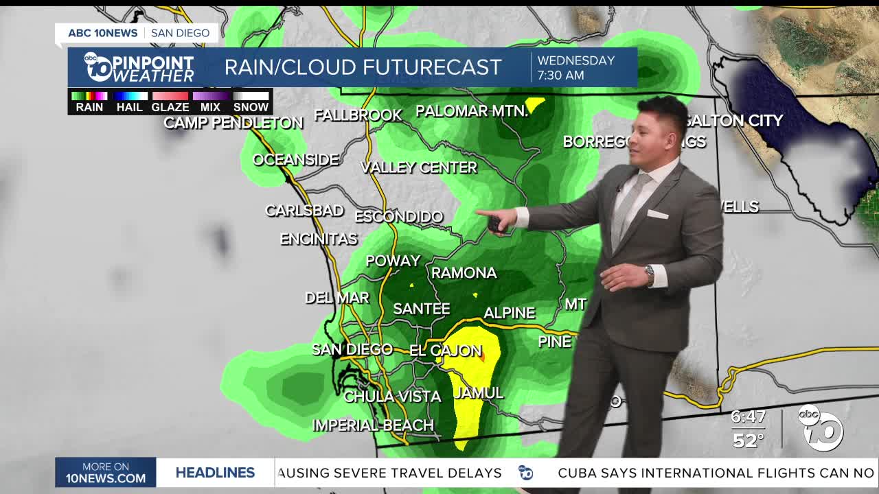 ABC10 Pinpoint Weather with Gabe Salazar: Two rounds of rain possible ...