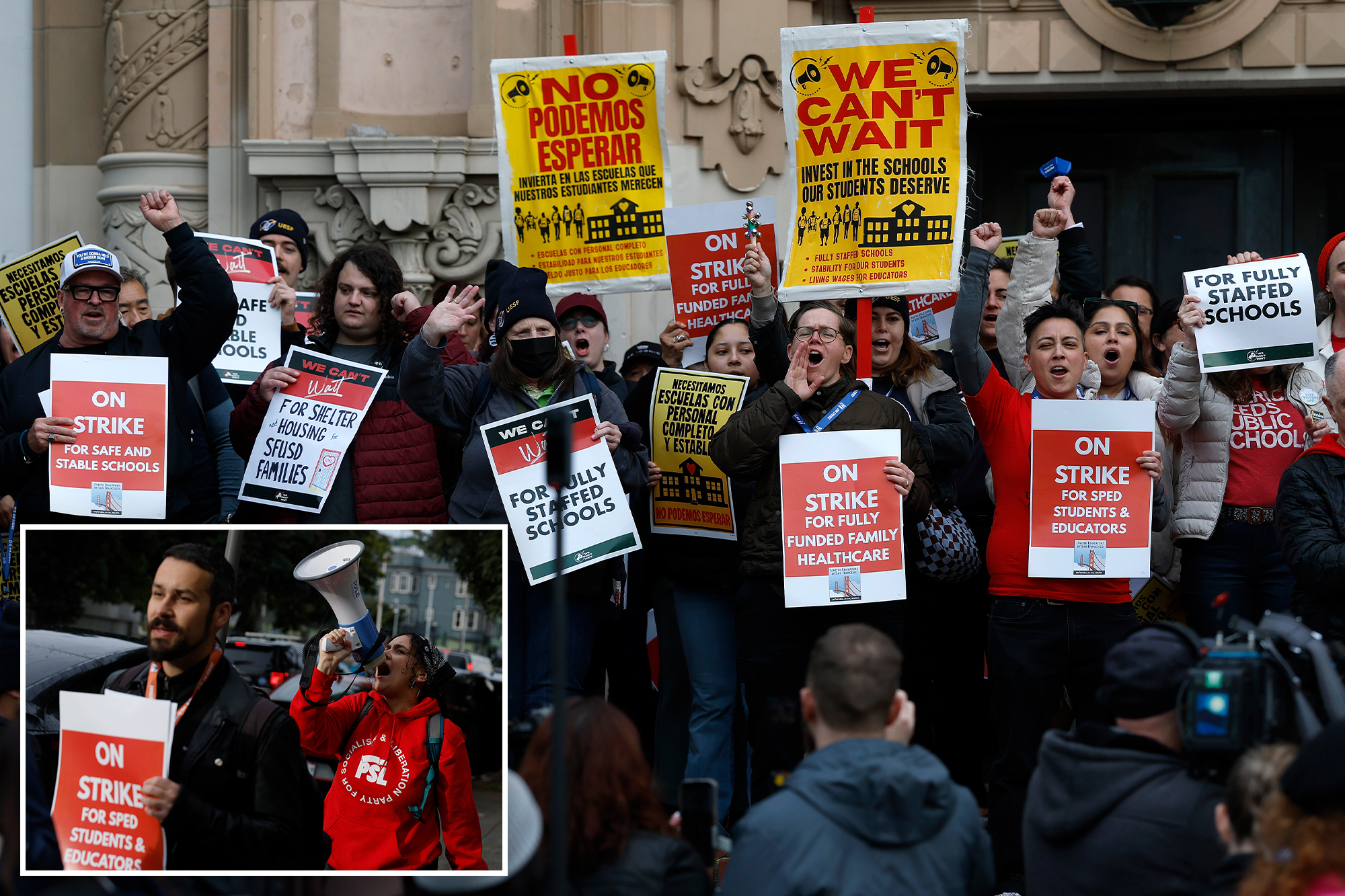 SF teachers strike for first time in 50 years over 9% pay raise demand ...