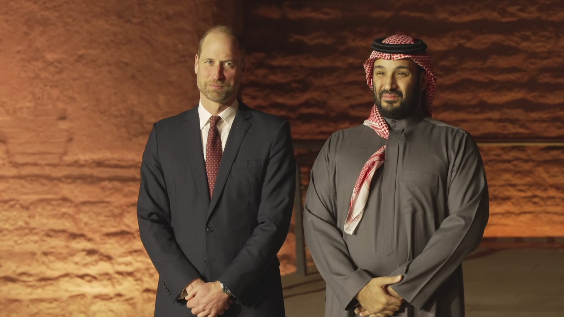 Prince William meets the Saudi crown prince