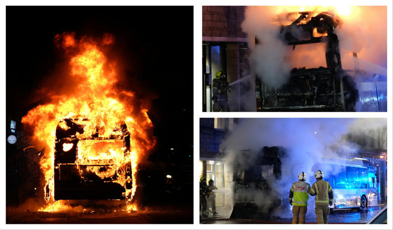 Edinburgh bus fire: Edinburgh bus bursts into flames on busy city ...