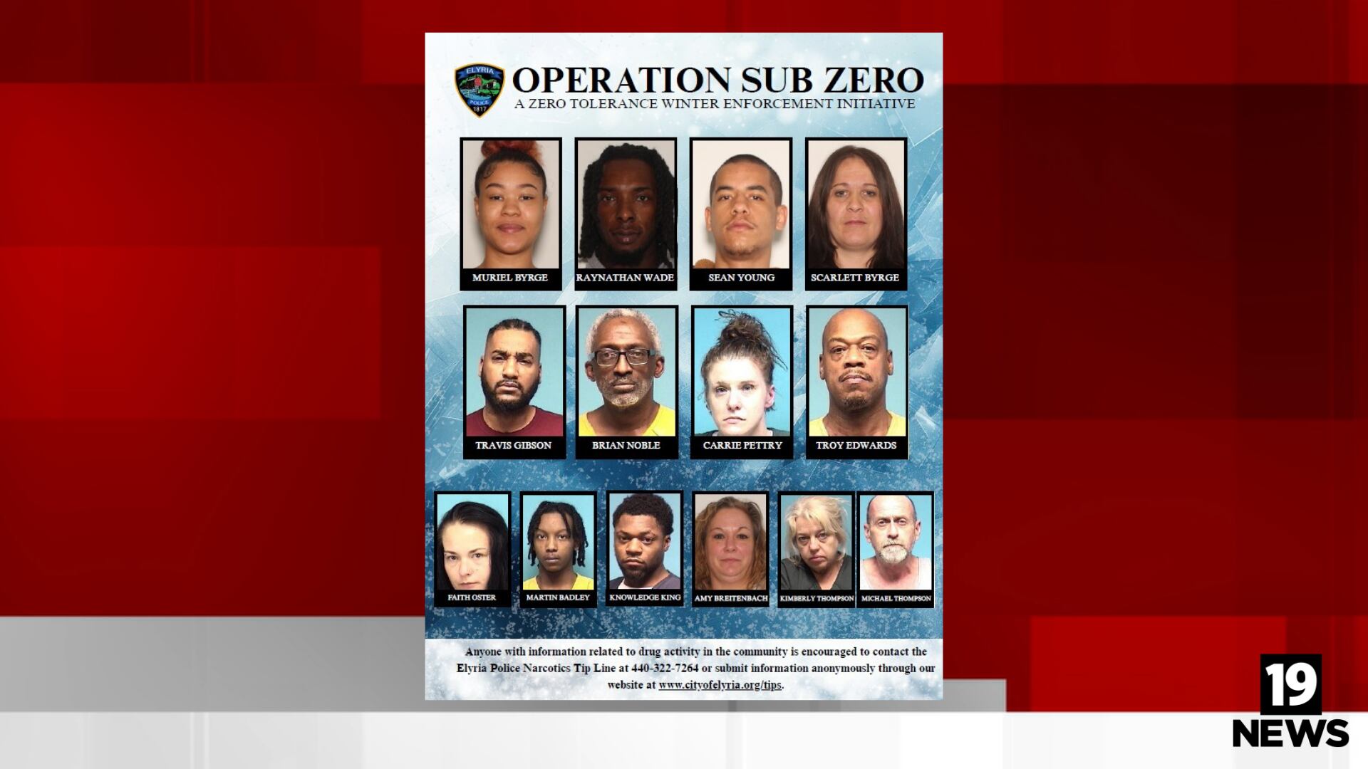Elyria police target violent crime in Operation Sub Zero crackdown with ...