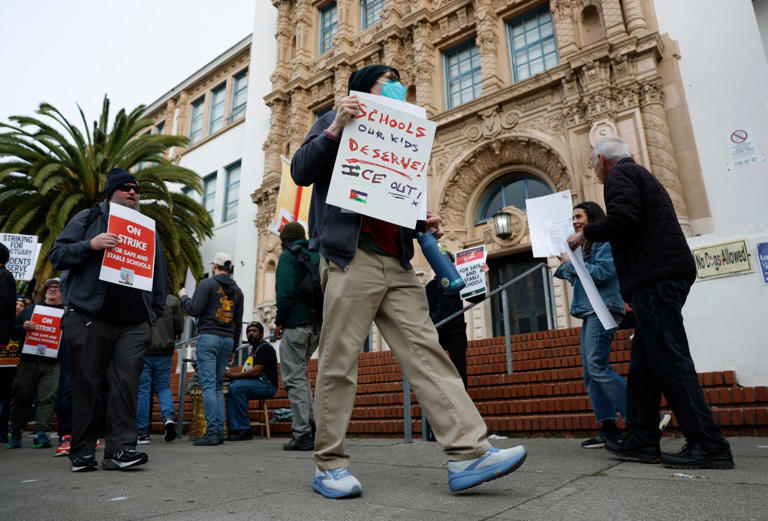 SF teachers strike for first time in 50 years over 9% pay raise demand ...