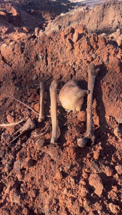 Authorities work to learn more about bones from an unmarked grave at ...