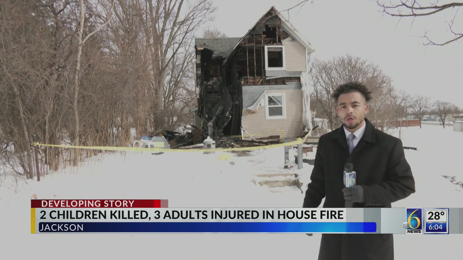2 children killed, 3 adults injured in Jackson house fire