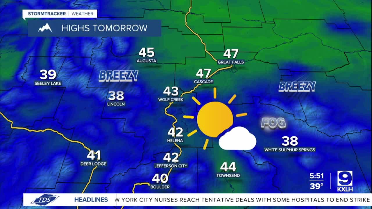 Mostly sunny skies and above average temperatures for the rest of the ...