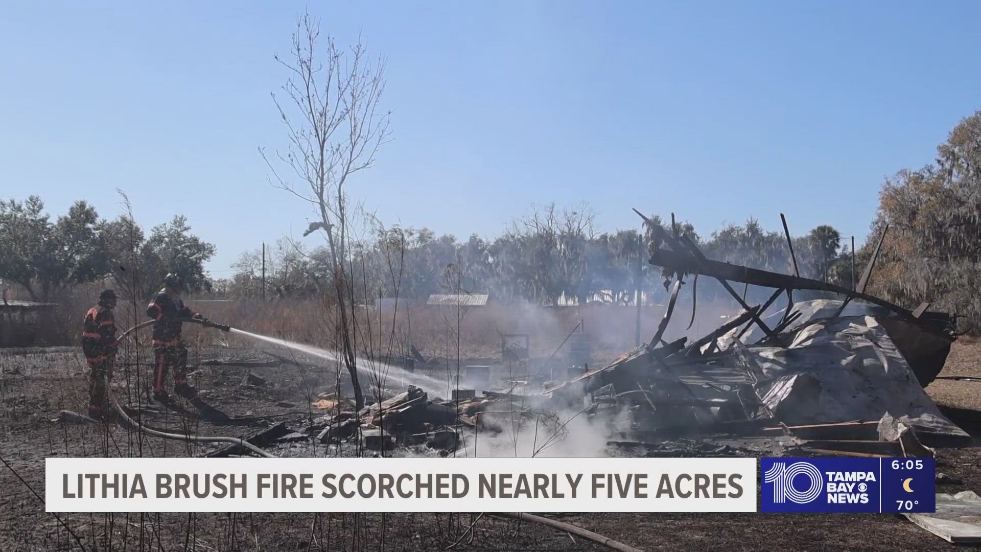 2 brush fires contained in Hillsborough County amid drought conditions
