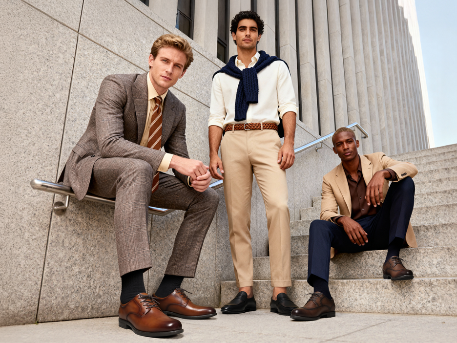 View of Classic leather dress shoes that balance style, comfort and longevity
