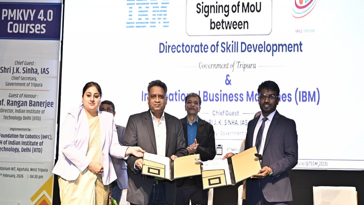 Tripura launches IIT Delhi-led tech skill programs; inks pacts with IBM ...