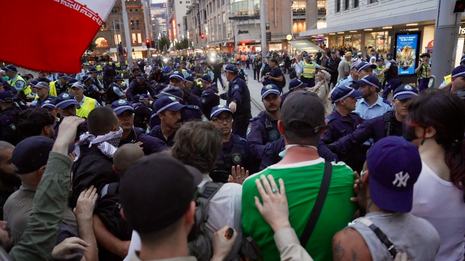 Nine charged after violent clashes between protesters and police in ...