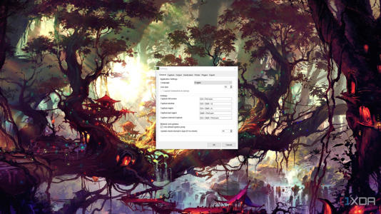 The Greenshot settings window 